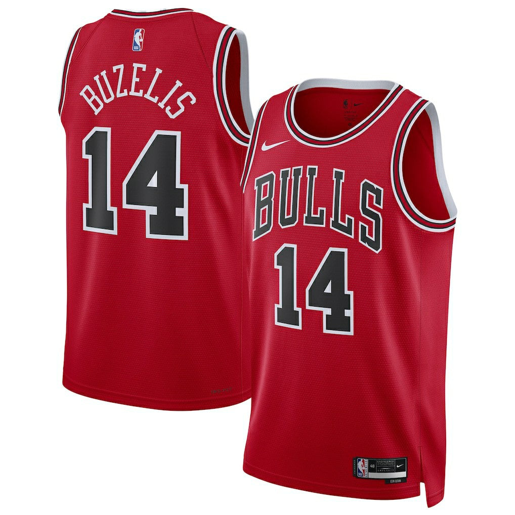 Matas Buzelis Chicago Bulls Unisex Swingman Player Jersey Icon Editi- Red - NBA