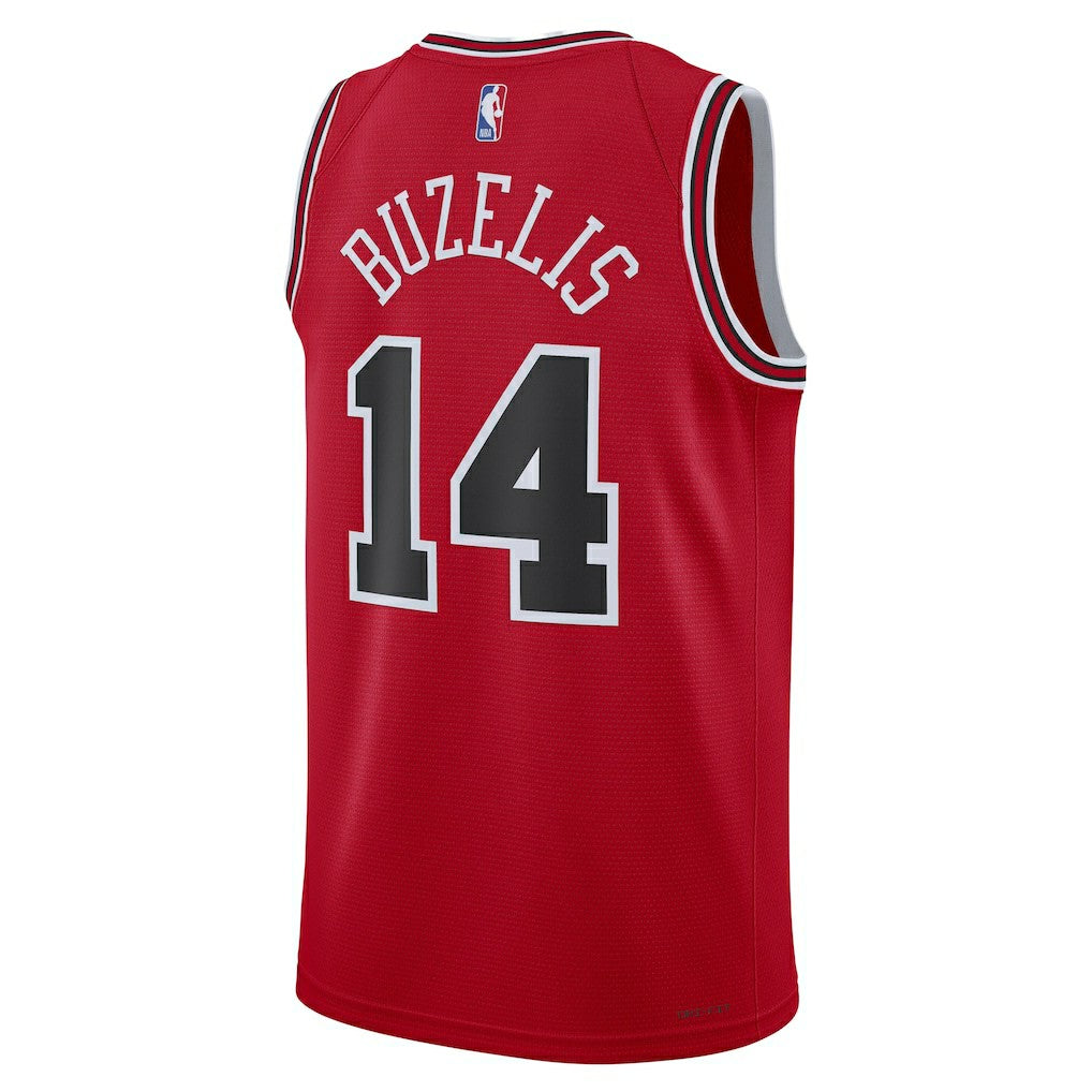 Matas Buzelis Chicago Bulls Unisex Swingman Player Jersey Icon Editi- Red - NBA