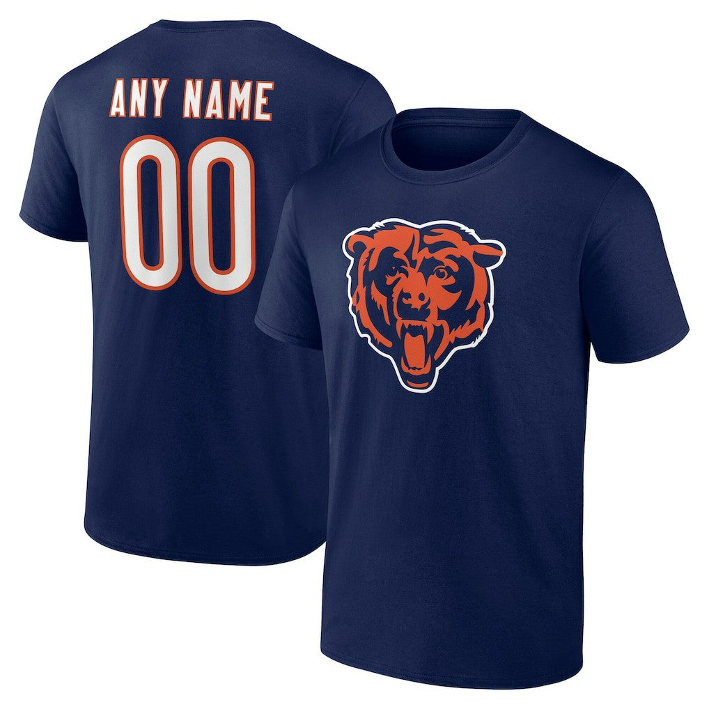 Chicago Bears Big & Tall Team Authentic Custom T-Shirt Navy | NFL