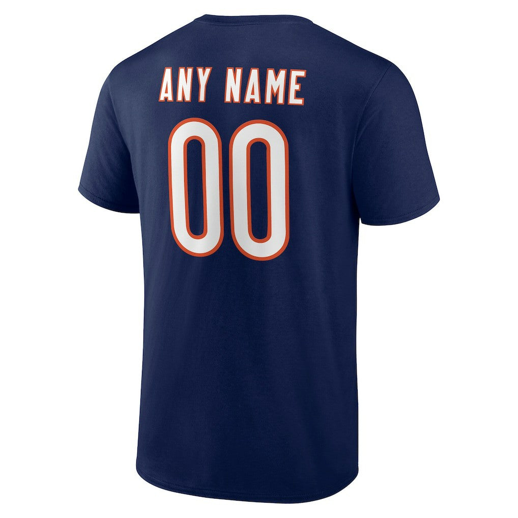 Chicago Bears Big & Tall Team Authentic Custom T-Shirt Navy | NFL