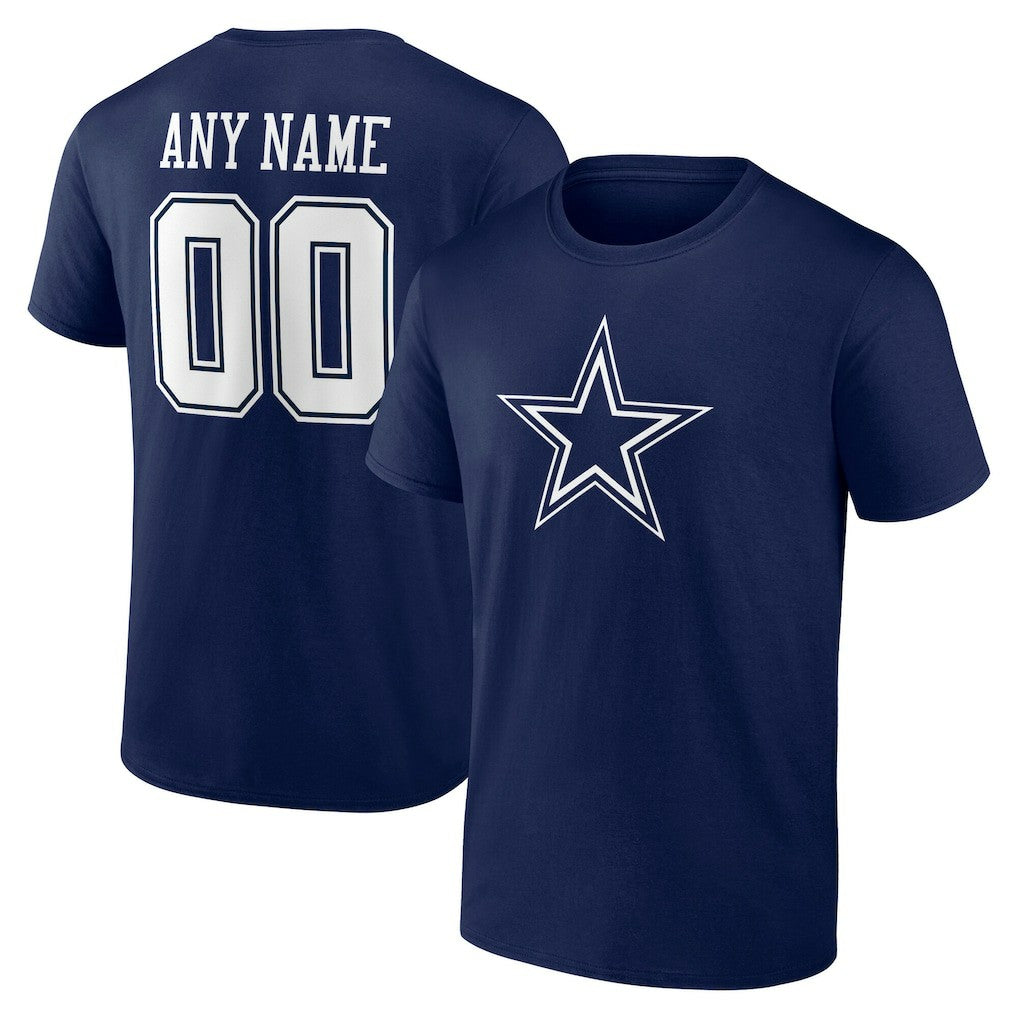 Dallas Cowboys Big & Tall Team Authentic Custom T-Shirt Navy | NFL