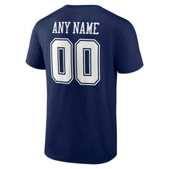 Dallas Cowboys Big & Tall Team Authentic Custom T-Shirt Navy | NFL