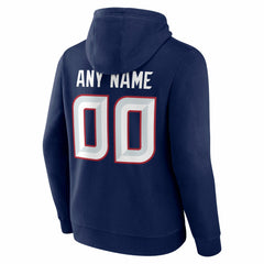 Houston Texans Big & Tall Team Authentic Custom Hoodie Navy | NFL