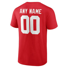 New York Giants Big & Tall Team Authentic Custom T-Shirt Red | NFL