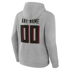 Atlanta Falcons Big & Tall Team Authentic Custom Hoodie Gray | NFL