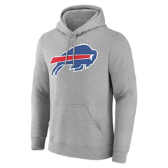 Buffalo Bills Big & Tall Team Authentic Custom Hoodie Gray | NFL