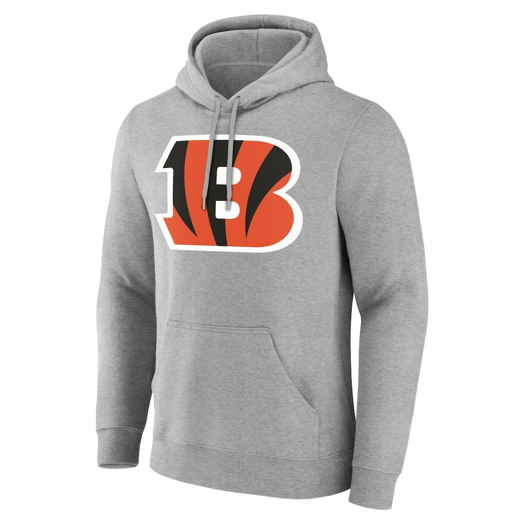 Cincinnati Bengals Big & Tall Team Authentic Custom Hoodie Gray | NFL
