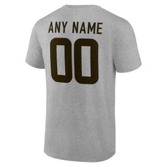 Cleveland Browns Big & Tall Team Authentic Custom T-Shirt Gray | NFL