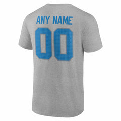 Detroit Lions Big & Tall Team Authentic Custom T-Shirt Gray | NFL