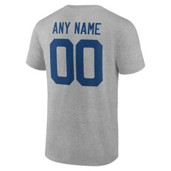 Indianapolis Colts Big & Tall Team Authentic Custom T-Shirt Gray | NFL