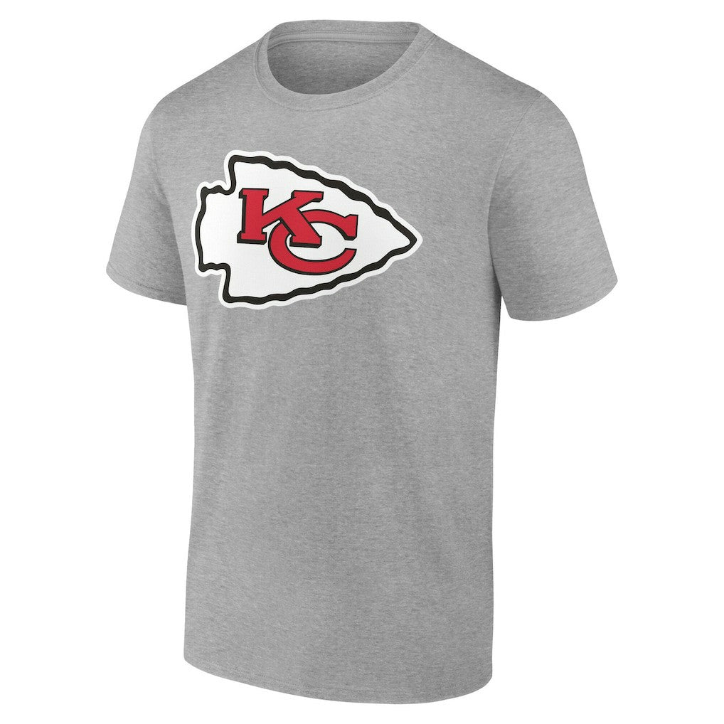 Kansas City Chiefs Big & Tall Team Authentic Custom T-Shirt Gray | NFL