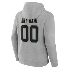 Las Vegas Raiders Big & Tall Team Authentic Custom Hoodie Gray | NFL