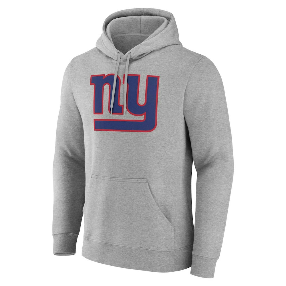 New York Giants Big & Tall Team Authentic Custom Hoodie Gray | NFL