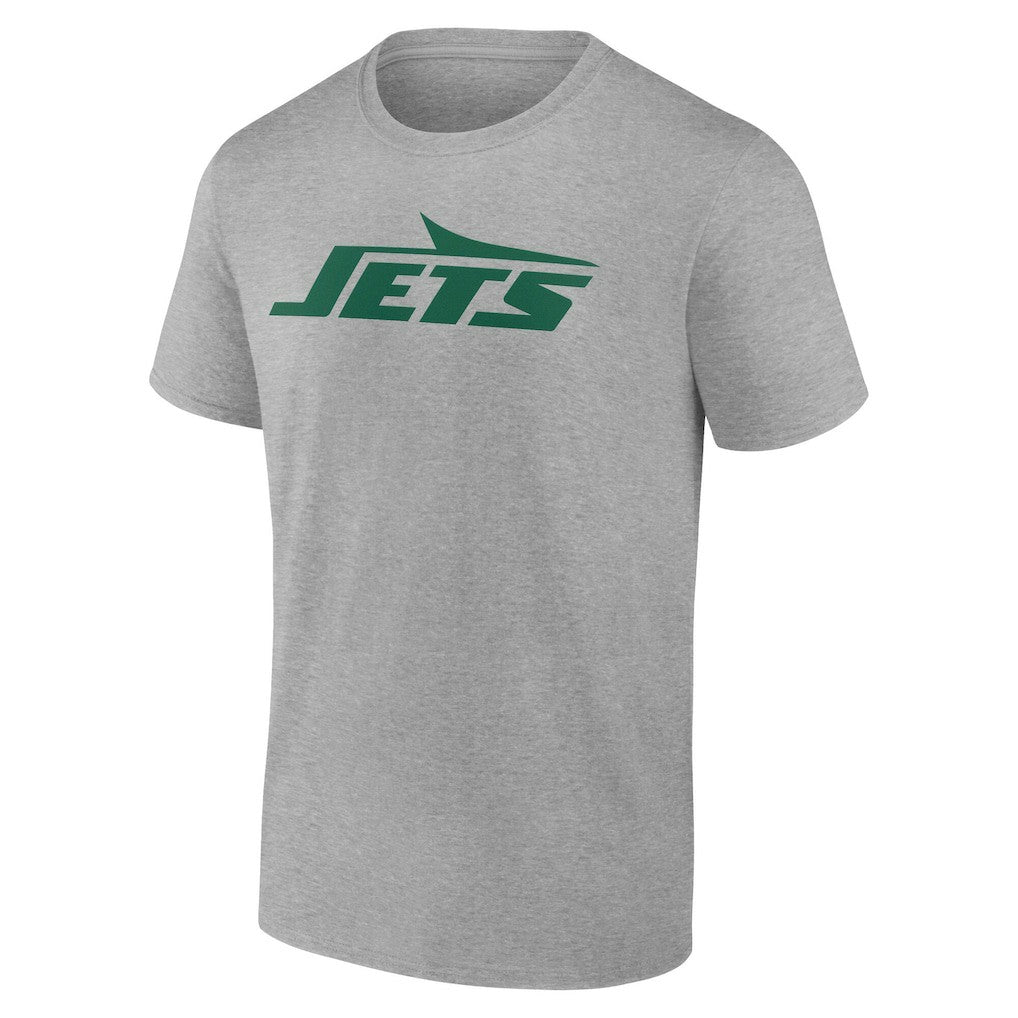 New York Jets Big & Tall Team Authentic Custom T-Shirt Gray | NFL