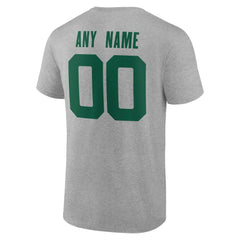 New York Jets Big & Tall Team Authentic Custom T-Shirt Gray | NFL