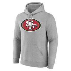 San Francisco 49ers Big & Tall Team Authentic Custom Hoodie Gray | NFL