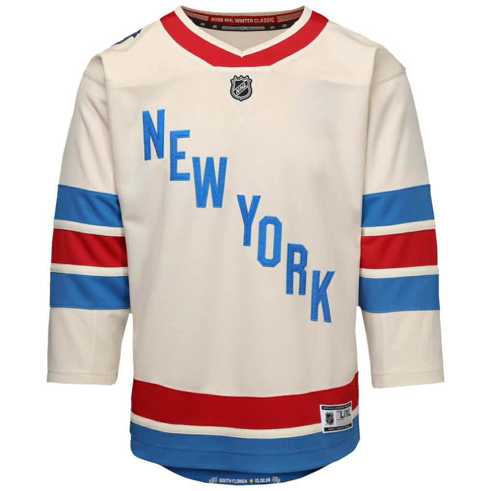 New York Rangers Outerstuff Youth 2026 NHL Winter Classic Premier Jersey - White - NHL