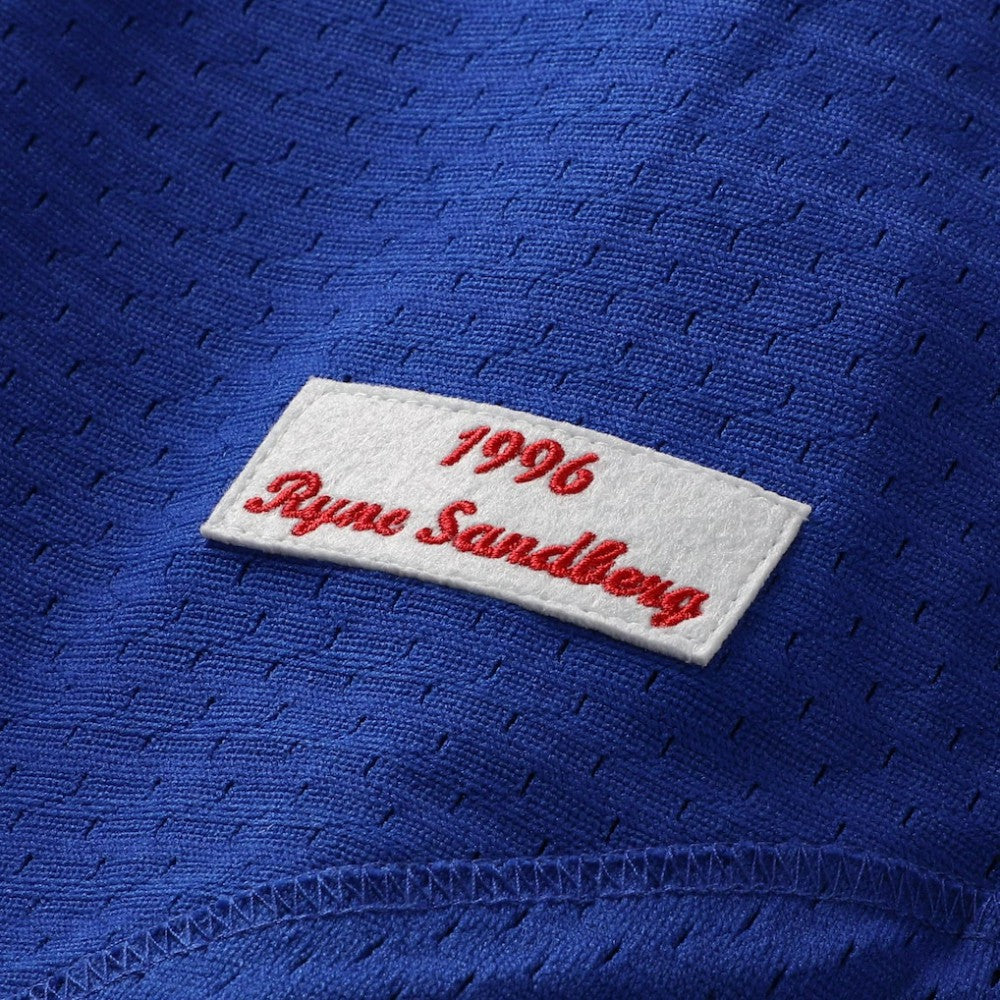 Ryne Sandberg Chicago Cubs Mitchell & Ness Cooperstown Collection 1996 Mesh Batting Practice Button-Up Jersey - MLB