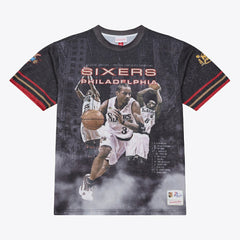 Philadelphia 76ers Hardwood Classics Originals Collection 2000-2001 Team Roster T-Shirt Black - NBA