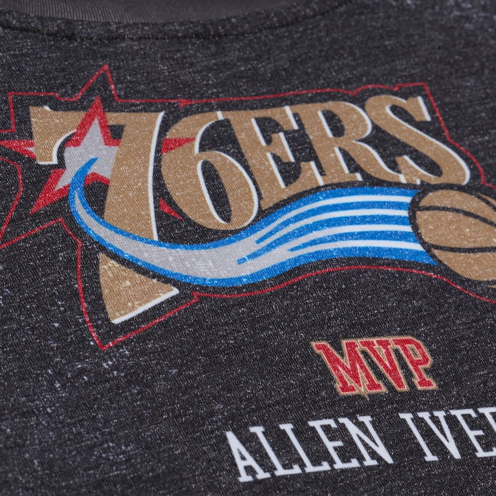 Philadelphia 76ers Hardwood Classics Originals Collection 2000-2001 Team Roster T-Shirt Black - NBA