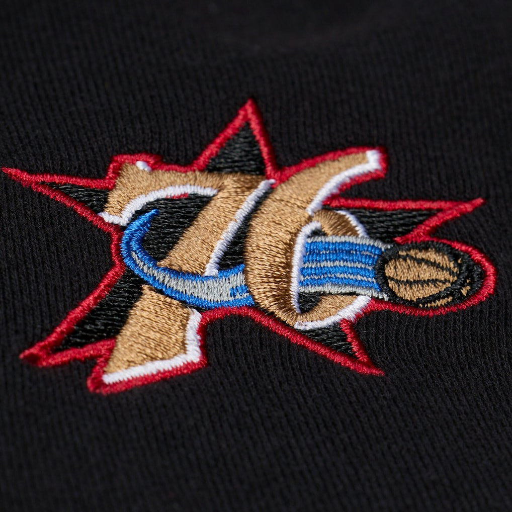 Philadelphia 76ers Hardwood Classics Originals Collection 2000-2001 Team Roster Fleece Hoodie Black - NBA