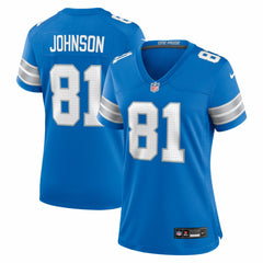 Calvin Johnson Detroit Lions Women's Team Retired Game Jersey Blue | Nike for Sale