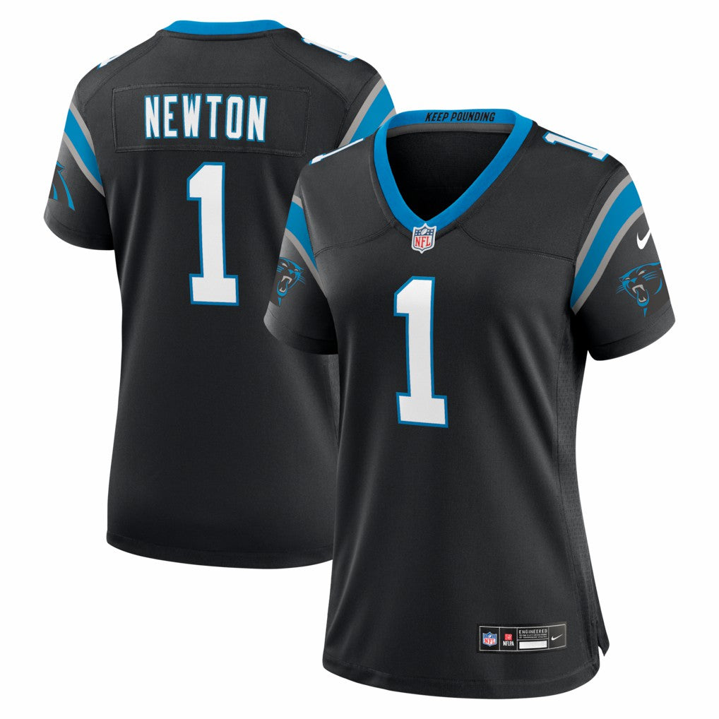 Cam Newton Carolina Panthers Women's Team Retired Game Jersey Black | Nike for Sale