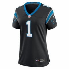 Cam Newton Carolina Panthers Women's Team Retired Game Jersey Black | Nike for Sale