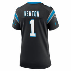 Cam Newton Carolina Panthers Women's Team Retired Game Jersey Black | Nike for Sale