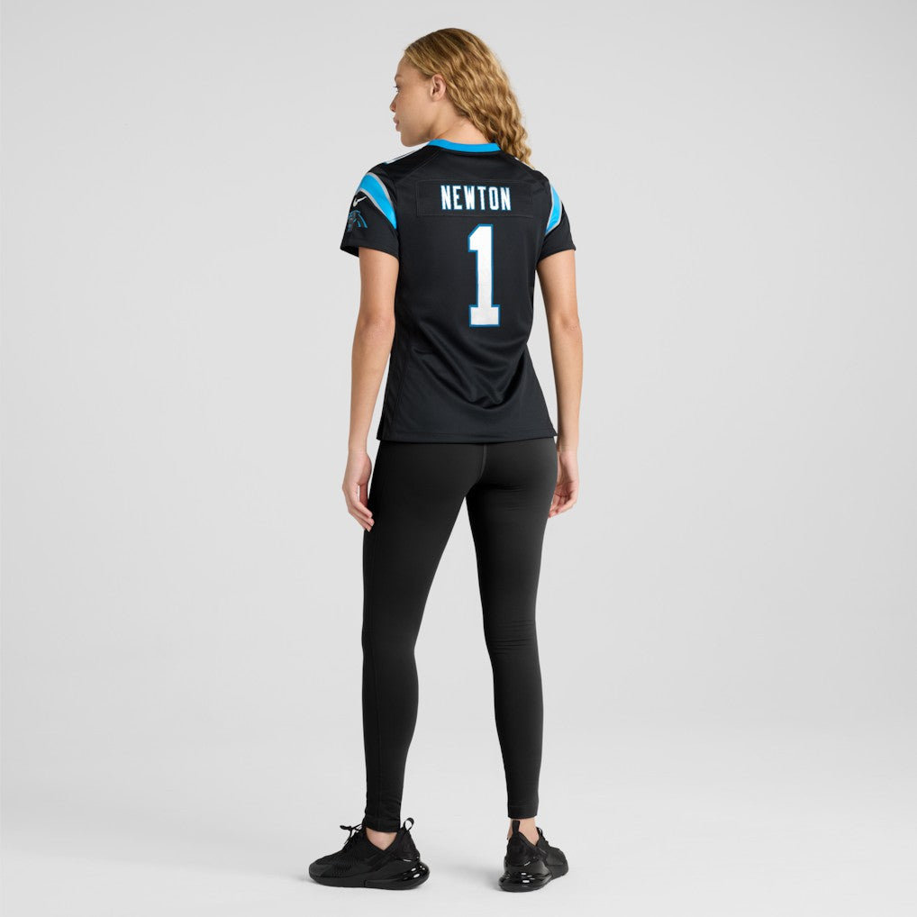 Cam Newton Carolina Panthers Women's Team Retired Game Jersey Black | Nike for Sale
