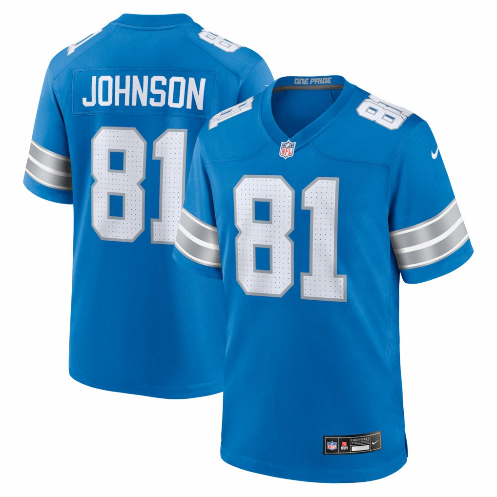 Calvin Johnson Detroit Lions Team Retired Game Jersey Blue | Nike for Sale