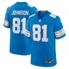 Calvin Johnson Detroit Lions Team Retired Game Jersey Blue | Nike for Sale