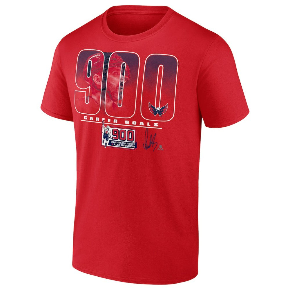 Alexander Ovechkin Washington Capitals 900th Career Goal T-Shirt - Red - NHL