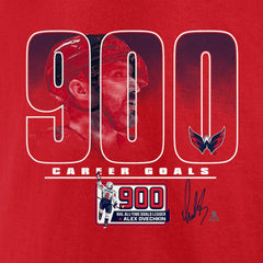 Alexander Ovechkin Washington Capitals 900th Career Goal T-Shirt - Red - NHL