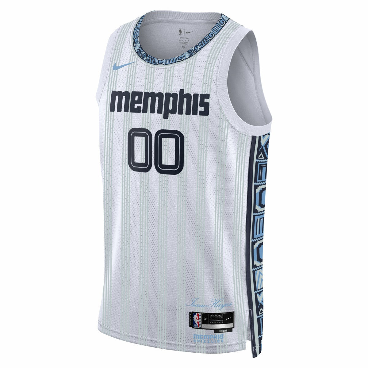 Memphis Grizzlies Unisex 2025/26 City Edition Swingman Custom Jersey White - NBA