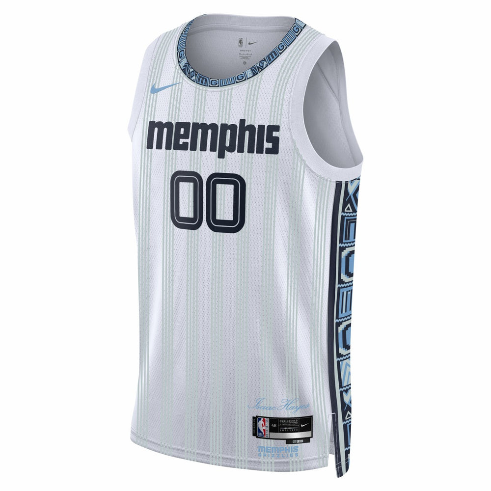 Memphis Grizzlies Unisex 2025/26 City Edition Swingman Custom Jersey White - NBA