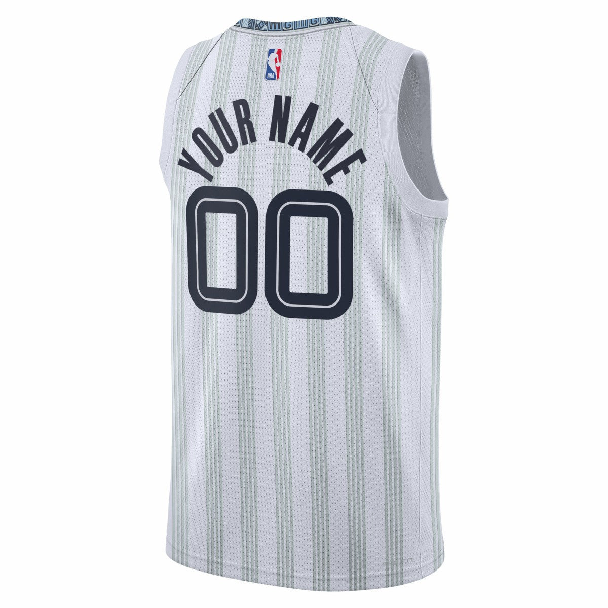 Memphis Grizzlies Unisex 2025/26 City Edition Swingman Custom Jersey White - NBA