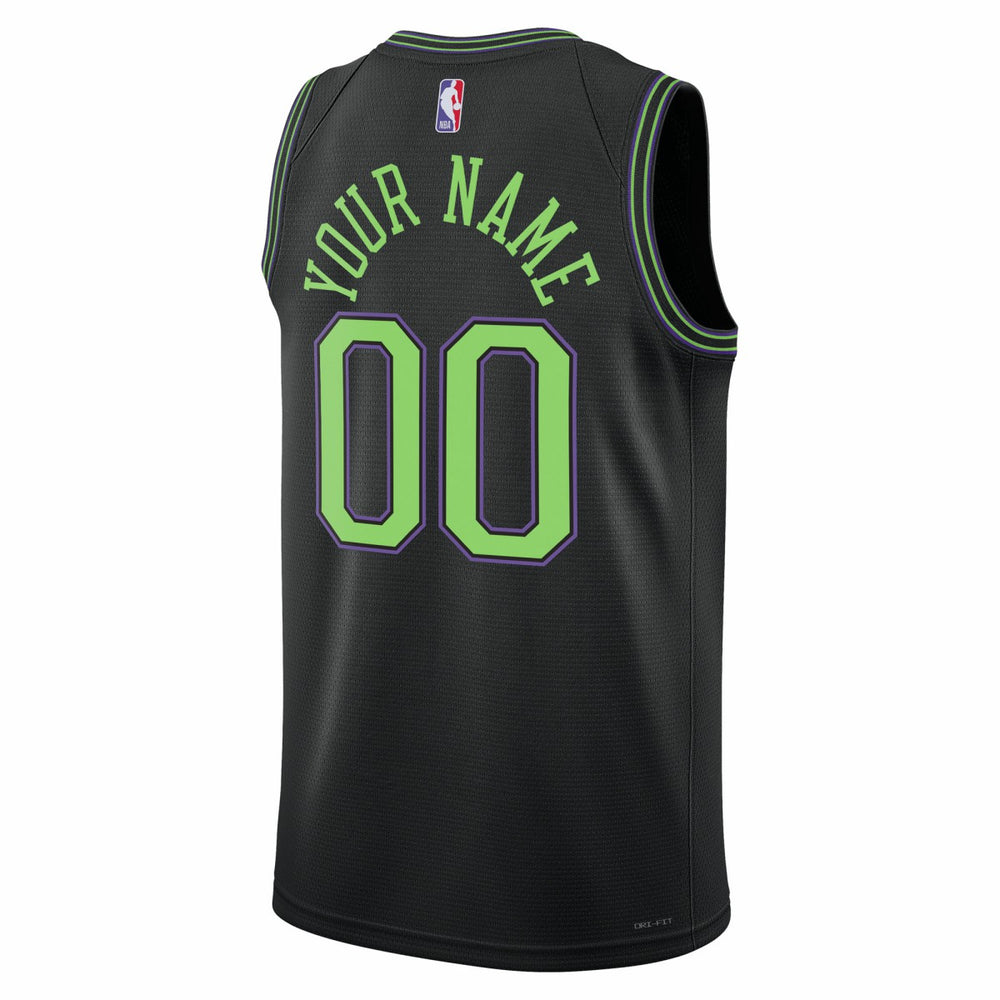New Orleans Pelicans Unisex 2025/26 City Edition Swingman Custom Jersey Black - NBA
