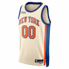 New York Knicks Unisex 2025/26 City Edition Swingman Custom Jersey Cream - NBA