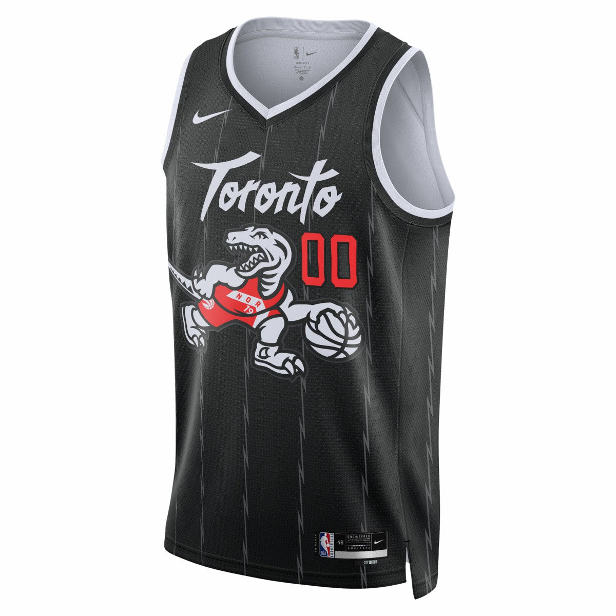 Toronto Raptors Unisex 2025/26 City Edition Swingman Custom Jersey Black - NBA