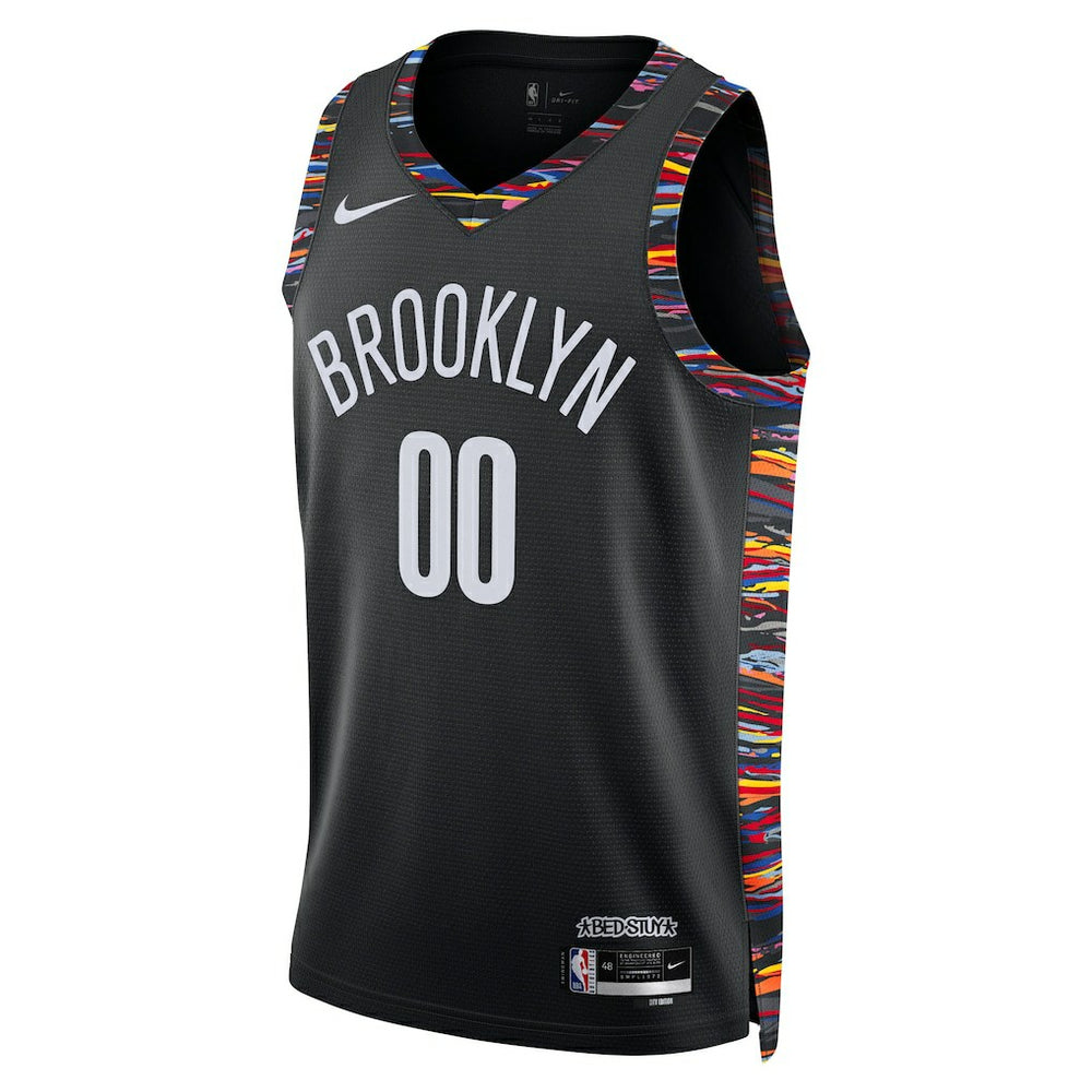 Brooklyn Nets Unisex 2025/26 City Edition Swingman Custom Jersey Black - NBA