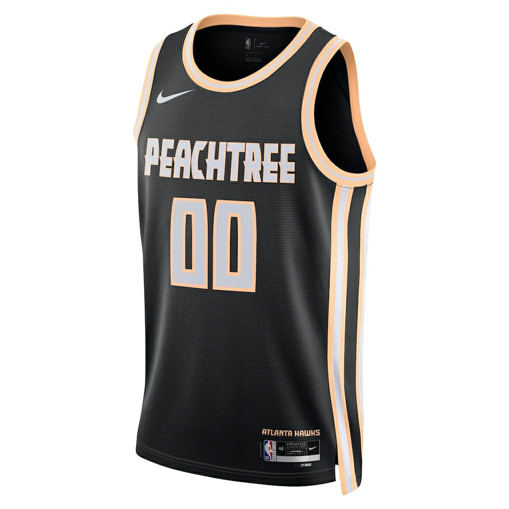 Atlanta Hawks Unisex 2025/26 City Edition Swingman Custom Jersey Black - NBA