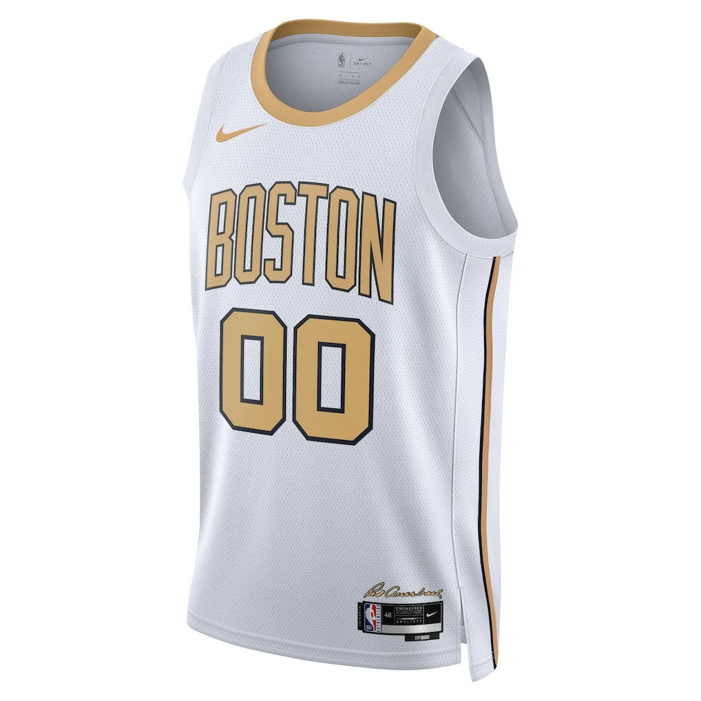 Boston Celtics Unisex 2025/26 City Edition Swingman Custom Jersey White - NBA