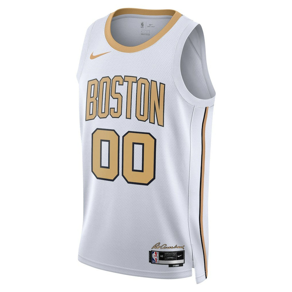 Boston Celtics Unisex 2025/26 City Edition Swingman Custom Jersey White - NBA