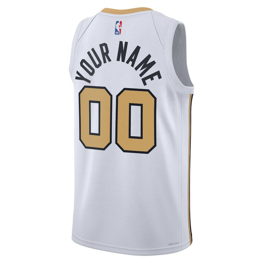 Boston Celtics Unisex 2025/26 City Edition Swingman Custom Jersey White - NBA