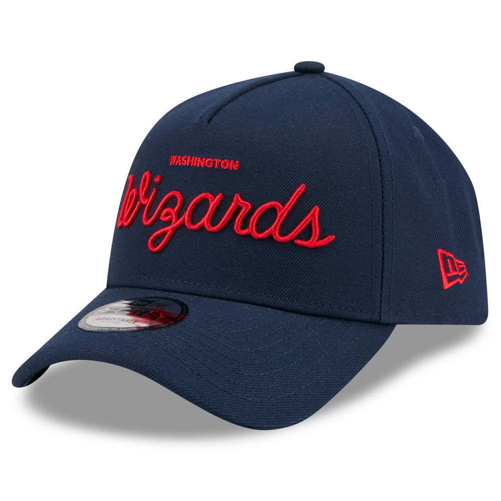 Washington Wizards x Malbon Golf Unisex 9FORTY A-Frame Adjustable Hat Navy - NBA