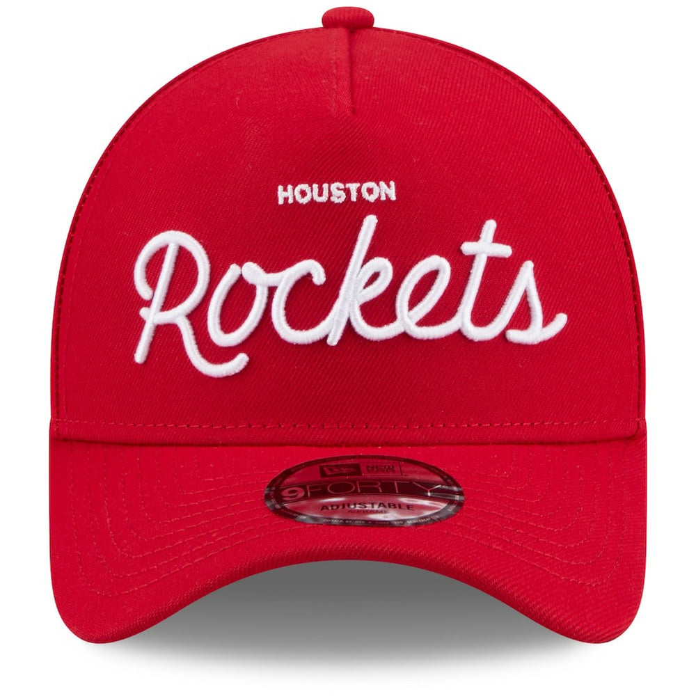 Houston Rockets x Malbon Golf Unisex 9FORTY A-Frame Adjustable Hat Red - NBA