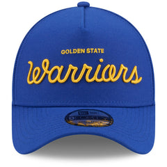Golden State Warriors x Malbon Golf Unisex 9FORTY A-Frame Adjustable Hat Royal - NBA