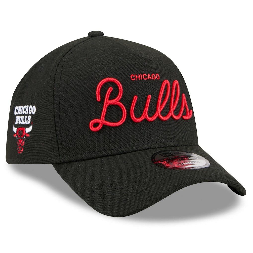 Chicago Bulls x Malbon Golf Unisex 9FORTY A-Frame Adjustable Hat Black - NBA