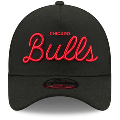 Chicago Bulls x Malbon Golf Unisex 9FORTY A-Frame Adjustable Hat Black - NBA